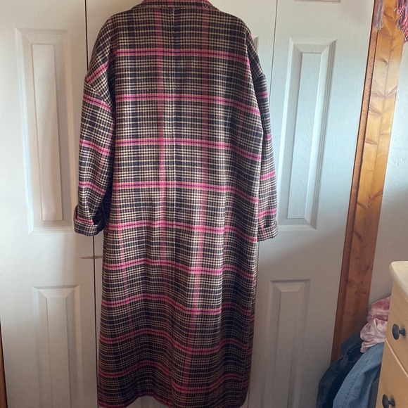 NWT Wild Fable Wool Blend Single Breasted Tweed Medium Weight midi Coat -large - Picture 7 of 15